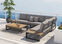 Salon de jardin MATISSE anthracite sans l'élément central - TASTE by 4 Seasons