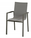 Chaise de jardin BARI anthracite – Aluminium rembourré – Taste by 4 Seasons Outdoor