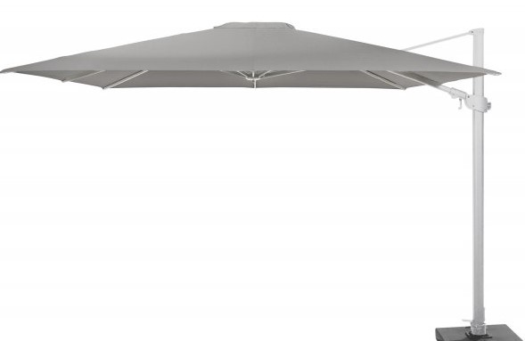 [4SO-08591] Parasol déporté SIESTA Premium 300 x 300 cm mat en aluminium blanc - 4 SEASONS OUTDOOR, SIESTA, 08591