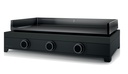 Plancha au gaz Forge Adour Modern G 75 A N – Plancha en acier noir 75 cm avec une plaque en fonte émaillée