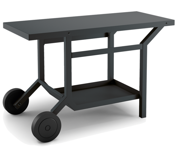 Chariot noir en acier pour plancha - TRA N - Forge Adour - 030359