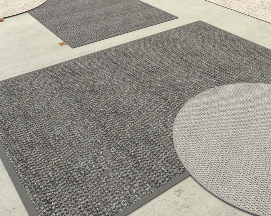 Tapis d'extérieur couleur anthracite - Diamètre 150 cm - 4 seasons outdoor, 213994, RUG