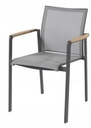 Chaise de jardin CORTINA en aluminium anthracite - TASTE by 4 seasons outdoor