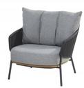 Fauteuil de jardin RAVELLO - 2 coussins - 4 seasons outdoor