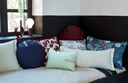 Coussin d’extérieur Fermob Color Mix Bleu Nuit 44x30 cm – coussin de jardin résistant UV et déperlant