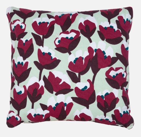 Coussin d’extérieur Fermob Pixels Bouquet Sauvage Menthe Glaciale 44x44 cm – coussin décoratif résistant UV pour jardin et terrasse