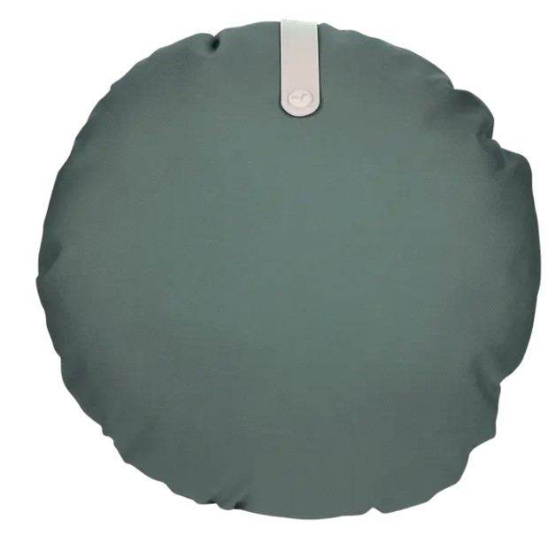 [FERMOB - 272986] Coussin d’extérieur Fermob Color Mix Ø50 cm Vert Safari / Bleu Goa – coussin décoratif réversible résistant UV
