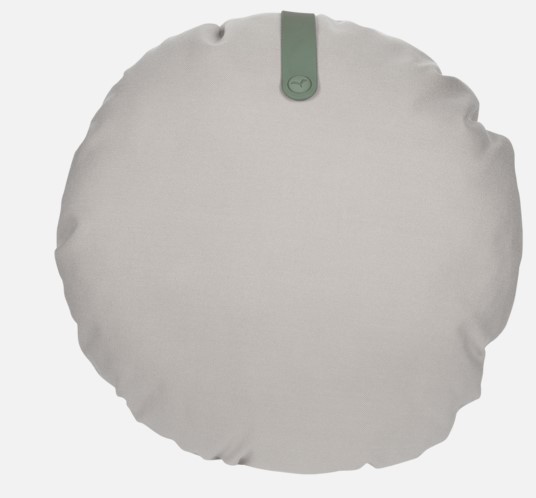 [FERMOB - 272997] Coussin d’extérieur Fermob Color Mix Ø50 cm Vert Safari / gris argile – coussin décoratif réversible résistant UV