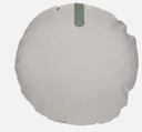 Coussin d’extérieur Fermob Color Mix Ø50 cm Vert Safari / gris argile – coussin décoratif réversible résistant UV