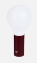 Lampe H.24 cm APLO &quot;cerise noire&quot; - FERMOB Design: Tristan Lohner