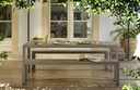 Banc RIO en aluminium anthracite 195 cm - Nardi outdoor