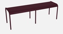 Banc en aluminium 3/4 places LUXEMBOURG - Couleur: Cerise noire FERMOB