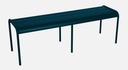 Banc en aluminium 3/4 places LUXEMBOURG - Couleur: Bleu acapulco FERMOB