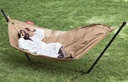 Hamac Fatboy Headdemock Deluxe Sesame avec support, coussin et housse – hamac autoportant 2 places pour jardin et terrasse - modèle expo