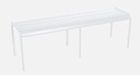 LUXEMBOURG Banc FERMOB en aluminium 3/4 places 
