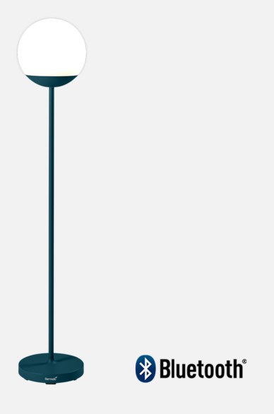 Lampadaire Fermob Mooon! H134 – lampe LED rechargeable sans fil design Tristan Lohner pour intérieur et extérieur