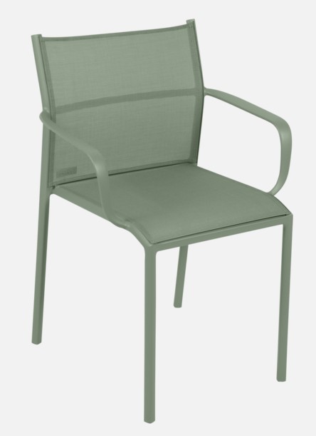 [FERMOB-870282] CADIZ BRIDGE Chaise en aluminium  - FERMOB - 8702 (Cactus)