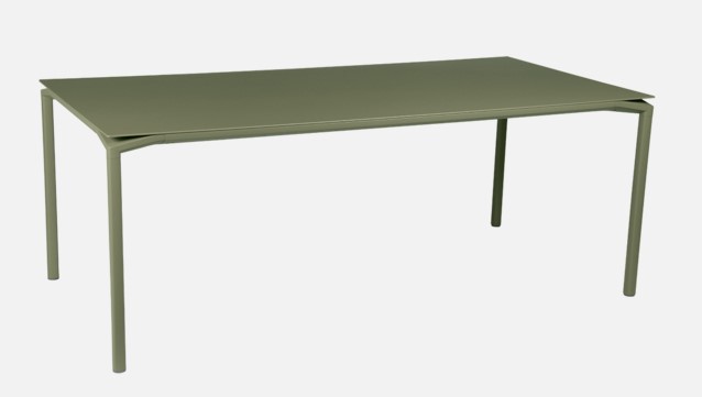 CALVI Table en aluminium - 195 x 95 cm - FERMOB, TABLE, FERMOB, CALVI, 8740