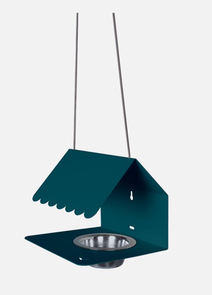 Mangeoire à oiseaux PICOTI Fermob – Mangeoire design extérieure en acier