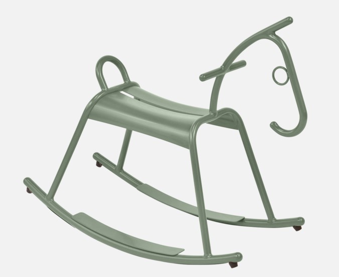 [FERMOB-328082] Cheval à bascule ADADA Fermob 3280 | Jouet design aluminium intérieur & extérieur (Cactus)
