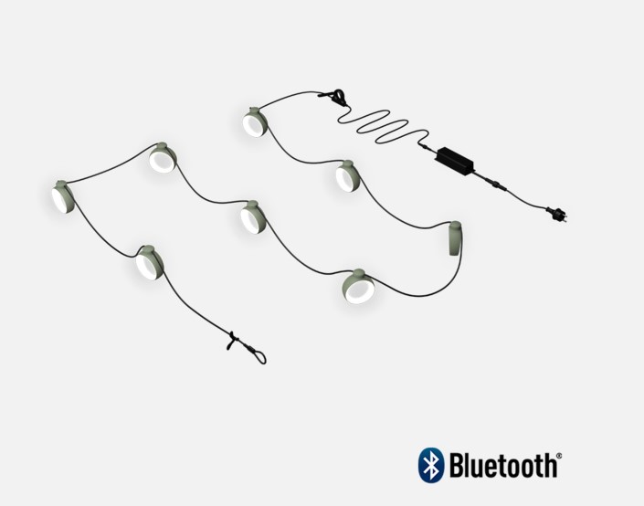 Guirlande lumineuse HOOP Fermob 12 m – Éclairage design extérieur Bluetooth