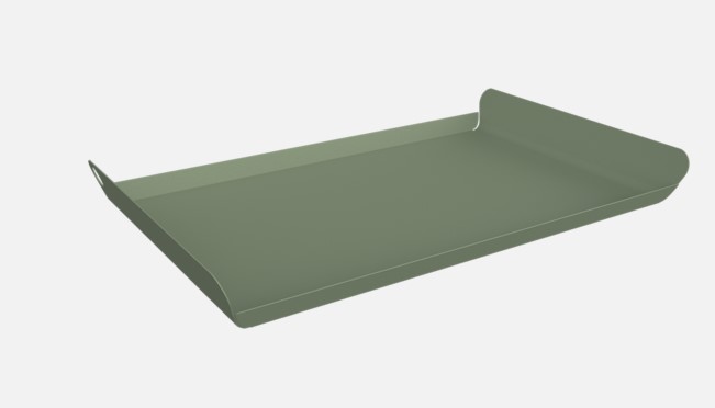 [FERMOB-317182] Plateau Alto Fermob 36 x 23 cm – Plateau de service design en acier pour intérieur et extérieur (Cactus)