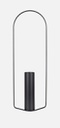 Vase rectangulaire ITAC Fermob H76 cm – Vase design en métal pour intérieur et extérieur