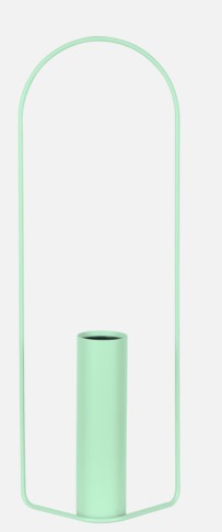 Vase rectangulaire ITAC Fermob H76 cm – Vase design en métal pour intérieur et extérieur