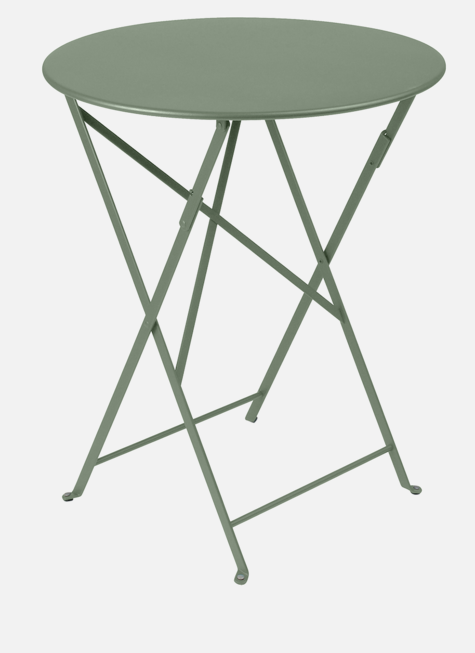 [FERMOB-024582] BISTRO table ronde pliante en métal - Diamètre 60 cm - Bistro de FERMOB, TABLE, RONDE, 0245 (Cactus)