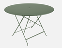 BISTRO Table ronde pliante en métal de FERMOB - Diamètre: 117 cm, TABLE, BISTRO, RONDE, 0237