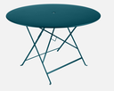 BISTRO Table ronde pliante en métal de FERMOB - Diamètre: 117 cm, TABLE, BISTRO, RONDE, 0237