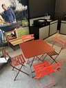 Ensemble de jardin en acier - BISTRO avec 4 chaises - FERMOB