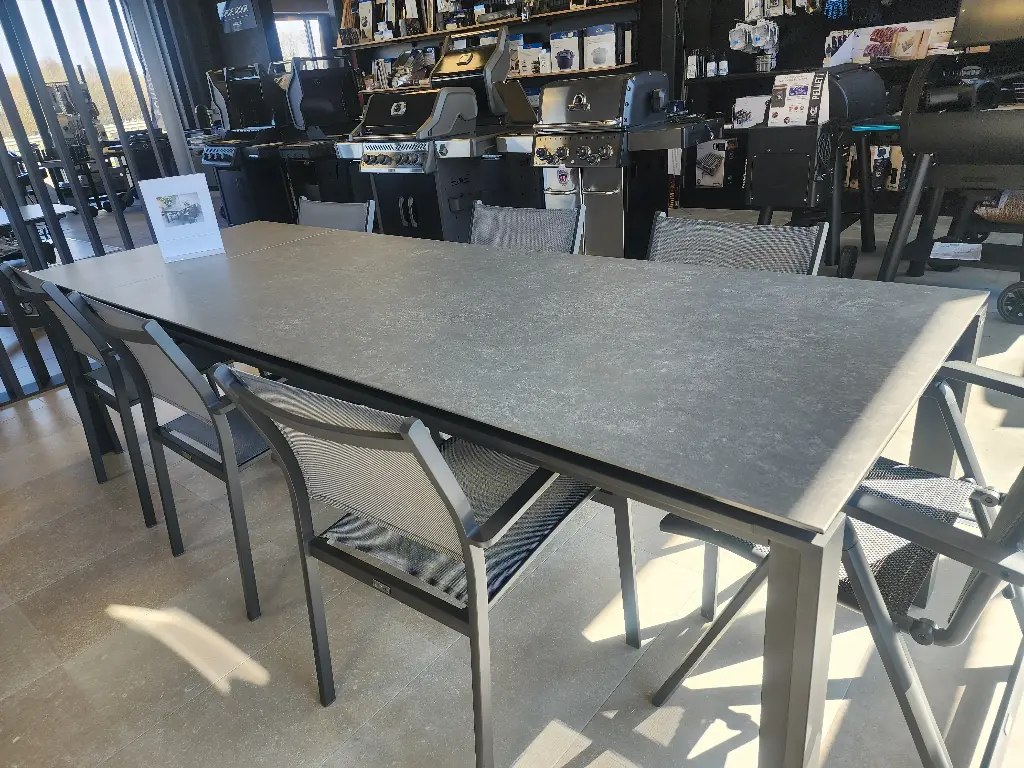 Ensemble de jardin - OPTIMUM céramique extensible - avec 8 chaises Tosca - 4 SEASONS OUTDOOR