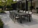 Ensemble de jardin extensible Silverstar & Levanto – Table HPL marbre + 6 chaises | Stern