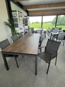 Ensemble de jardin HPL avec 8 chaises LEVANTO - STERN