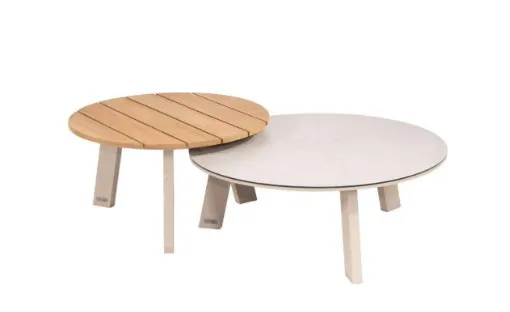 [4SO-91508] EMMA - Lot de 2 tables basses - couleur Latte - TASTE by 4 SEASONS, 91508