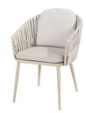 Chaise de jardin EVA Latte – Aluminium, corde tressée et 2 coussins – Taste by 4 Seasons Outdoor