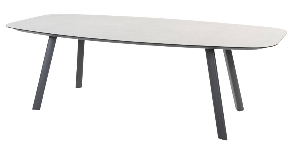 Table de jardin MANOLO anthracite 240 x 103 cm – Aluminium & plateau céramique – Taste by 4 Seasons Outdoor
