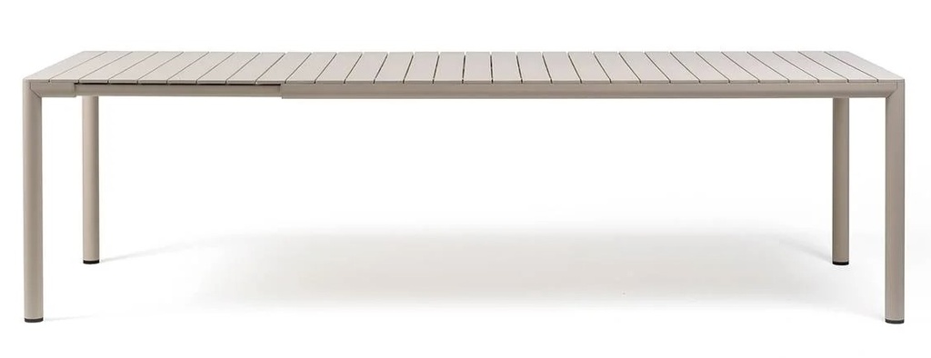 [NARDI-4966924000] Table de jardin extensible TEVERE 211/275 cm corda – Résine fiberglass & aluminium – Nardi Outdoor