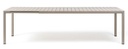 Table d'extérieur extensible TEVERE 210 couleur "corda" de Nardi - 211/275 cm, 4966924000, TEVERE, CORDA