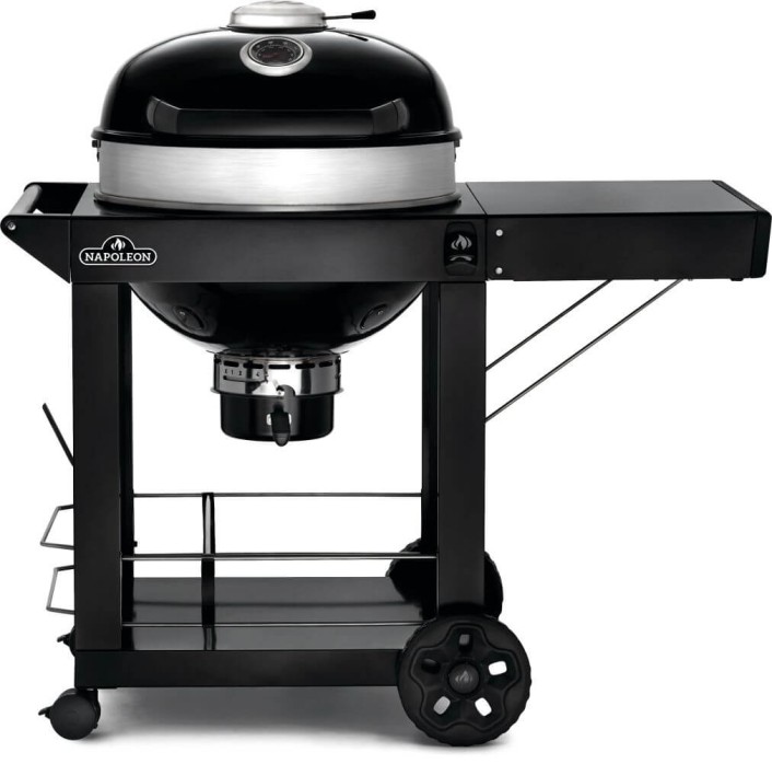 Barbecue charbon Napoleon PRO22K Cart – BBQ premium avec chariot et grilles fonte