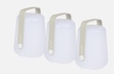 Lot de 3 lampes Fermob Balad H12 Gris Argile 3602A5 – lampes LED nomades rechargeables pour intérieur et extérieur