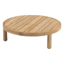Table basse FINN ronde D.80cm en teck par 4 seasons, FINN