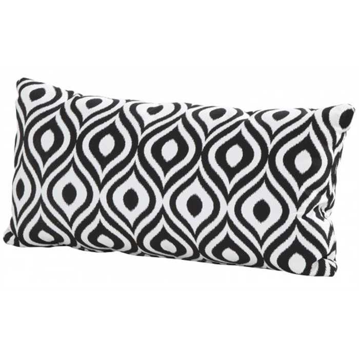 Coussin d’extérieur Fermob Color pinamar noir 30x60 cm – coussin de jardin résistant UV et déperlant