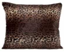 Coussin léopard marron  45x45 cm -J-LINE