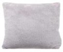 Coussin polyester gris 40x40x10cm - J-LINE