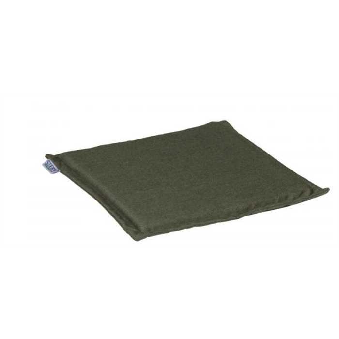 Coussin d’assise STERN Top Levanto vert foncé 44x44 cm – coussin extérieur confort pour fauteuil de jardin