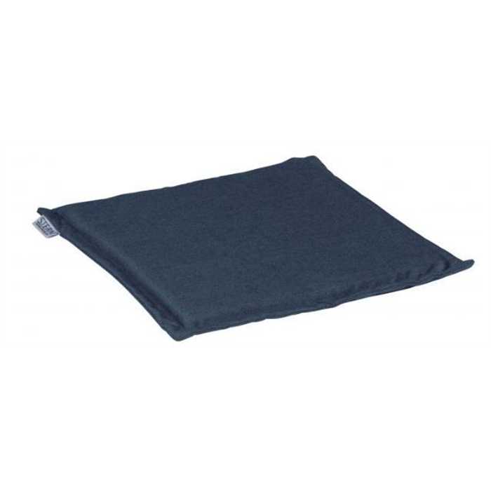 Coussin d’assise STERN Top Levanto bleu foncé 44x44 cm – coussin extérieur confort pour fauteuil de jardin