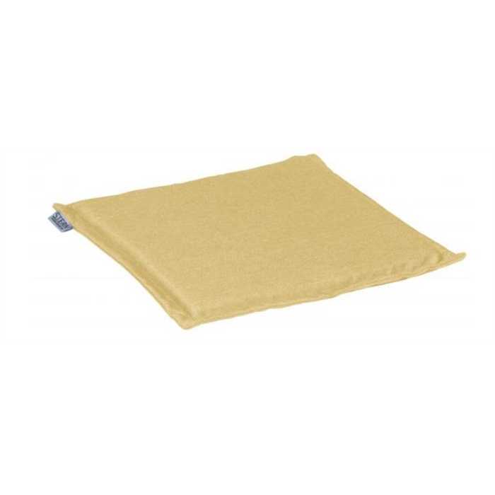 Coussin d’assise STERN Top Levanto jaune 44x44 cm – coussin extérieur confort pour fauteuil de jardin