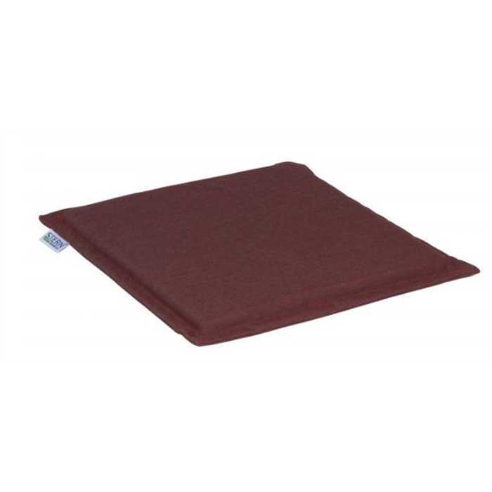 Coussin d’assise STERN Top Levanto rubis foncé 44x44 cm – coussin extérieur confort pour fauteuil de jardin